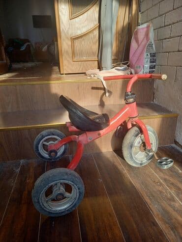 детские трехколесные велосипеды вest trike: Uşaq üçtəkərli velosipedi - Korpus: möhkəm metal çərçivə, qırmızı — 3