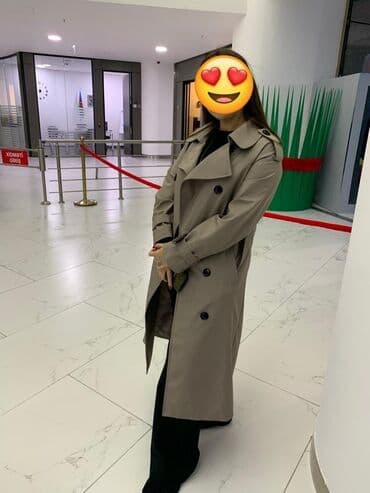 женские утепленные плащи: Плащ, One size, цвет - Серый — 1