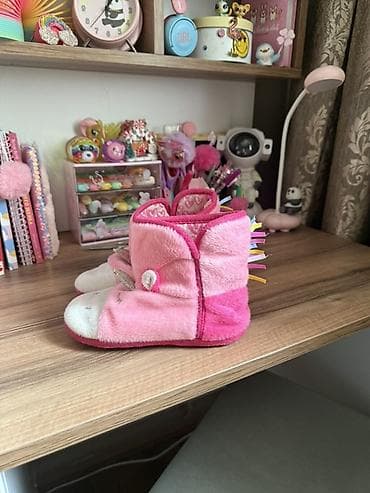 Bayram kostyumları: Məhsul: Uşaq ev çəkmələri – “unikorn” dizaynlı - Rəng: Çəhrayı — 2