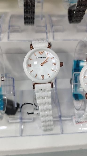 Наручные часы: Emporio Armani qadın qol saatları – keramika korpus və keramika qolbaq — 6