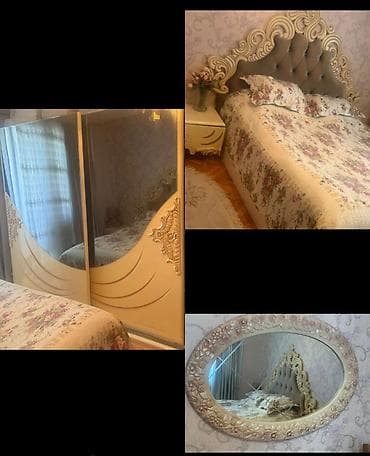 S. Mehim . yataq desti 400₼. Matras var baza yoxdur. Dolab relsdən