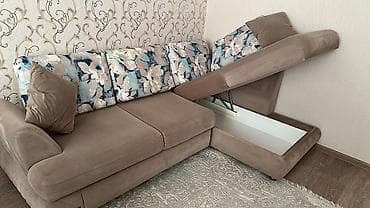 divanlar 2020: Künc divan, Bazalı, Vеlur parça, Çatdırılma yoxdur — 3