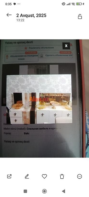 Мебель: Qonaq kamod ve suseli skafi Merinos firmasınındi sökülü vəziyyətdedi — 2