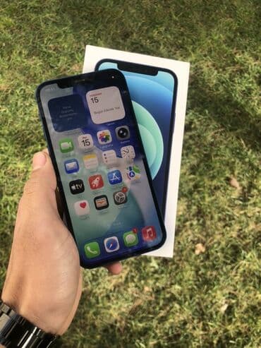i̇pad 8: IPhone 12, 128 GB, Göy, Face ID — 2