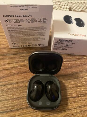 Mərmər effektli PVC panellər: Yeni Simsiz (Bluetooth) Qulaqcıqlar, Samsung, rəng - Qara — 2