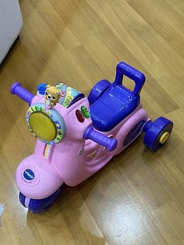 oyuncaq aparati: VTech Ride-on uşaq skuter oyuncağı - Rəng: çəhrayı, 3 təkərli sabit — 2
