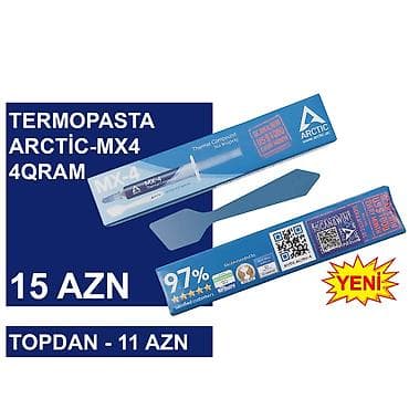Termopasta "Arctic MX-4 4qram" ⭐Termopasta Arctic MX-4 4qram – 15 AZN