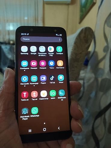 samsung tab a7 lite: Samsung Galaxy A6, 32 GB, rəng - Qara, Sensor, İki sim kartlı — 1