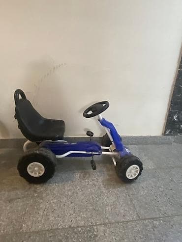 детские машинки для картинга: Mavi rəngli, pedallı uşaq kartinqidir. Bu kartinq modeli dörd təkərə — 1