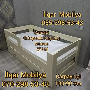 evcil mobilya: Oğlan və qız üçün, Yeni, Çarpayı, Bazasız, Matrassız, Siyirməsiz — 3