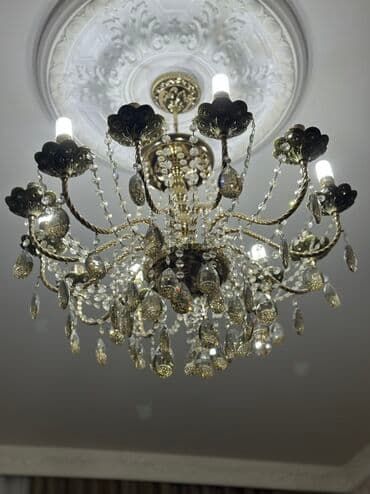 Çılçıraq, 10 və daha çox lampa, Metal