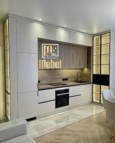 salon mebel: Sifarişlə mətbəx dəsti, Özü çəkən petlələr, MDF — 1