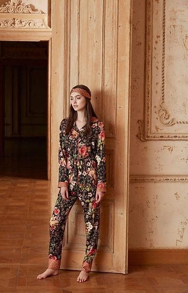 seksual gece geyimleri instagram: Qadınlar üçün ev geyimi dəstləri - Model seçimləri: Çiçək printli — 5