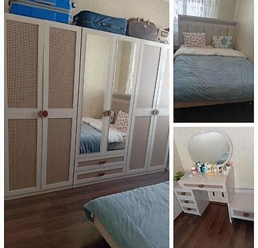 Мебель для дома: Двуспальная кровать, Шкаф, Б/у — 1