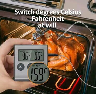 колбаса: Kolbasa/ət məhsulları üçün iynəli rəqəmsal (elektron) termometr - — 3