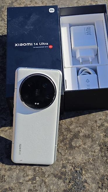 internet modem 5g: Xiaomi 14 Ultra, 512 GB, rəng - Ağ, 
 Zəmanət — 2