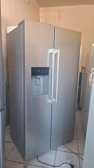 sharp soyuducu: Midea side-by-side soyuducu - Rəng: gümüş (inox görünüşlü) - — 1