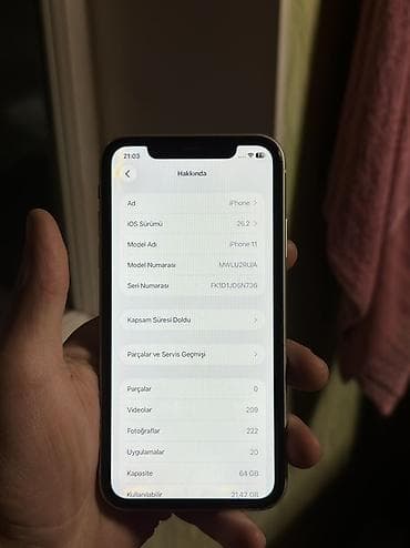 terter telfon: IPhone 11, 64 GB, Ağ, Simsiz şarj — 3