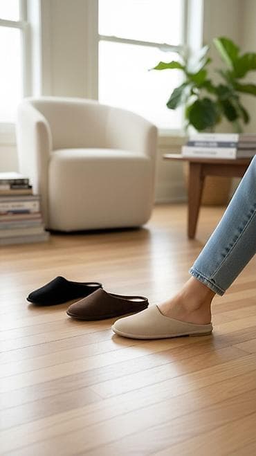 Ev üçün uniseks toffilər – minimal dizayn, yüngül və rahat. - Model — 1