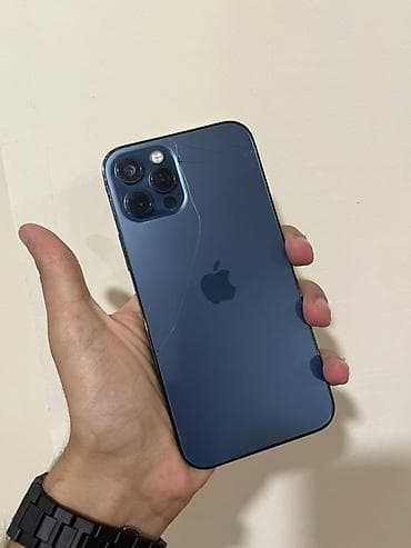 ayfon 16 e: IPhone 12 Pro, 128 GB, Mavi, Simsiz şarj, Face ID — 1