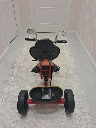 tap.az 3 tekerli velosiped: Uşaq üçtəkərli velosipedi – moto tərzində dizayn - Önü iri faralı və — 3