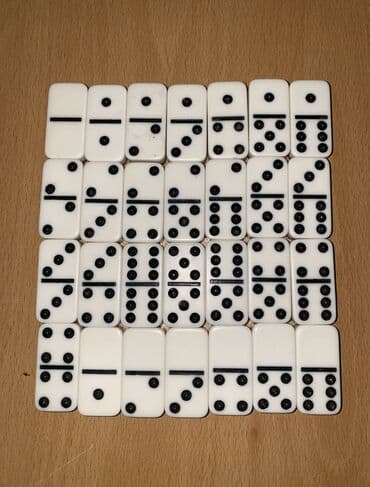 nerd taxtasi: Domino dəsti – klassik
28 ədəd daşdan ibarət tam dəst
Whtsp var — 1