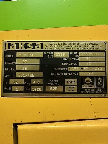 işlənmiş generator: Satış, İşlənmiş, Dizel, Generator, Aksa — 2