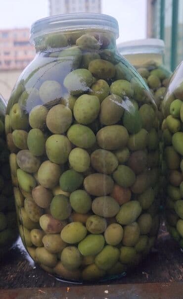 Digər qida məhsulları: Məhsul: Duzlu suda konservləşdirilmiş yaşıl zeytun satılır Əlaqə: +994 — 2