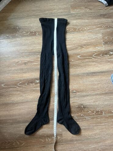Новые черные колготки с узором для девочки. Размеры указаны на фото lalafo.az -da Новые черные колготки с узором для девочки. Размеры указаны на фото