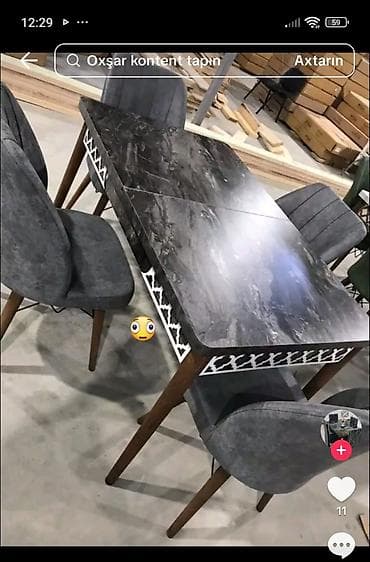 Мебель на заказ: - Kompüter/iş masası: ölçü E120 sm × H170 sm × D50 sm. Geniş iş səthi — 3