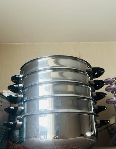 islenmis qazanlar: Yeni, Aş qazanı, rəng - Boz — 1