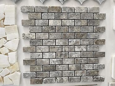 Təbii daş mozaika – kiçik “brick” forması - Material: travertin təbii lalafo.az -da Təbii daş mozaika – kiçik “brick” forması - Material: travertin təbii