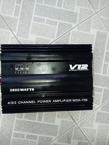 iphone 15 pro max dubayski: V12 WDK-705 avtomobil gücləndiricisi - Güc: 3800 Watts (üzərində — 2