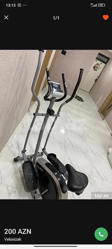 Evdə məşq etmək üçün ideal olan bu elliptik trenajor, bütün bədən