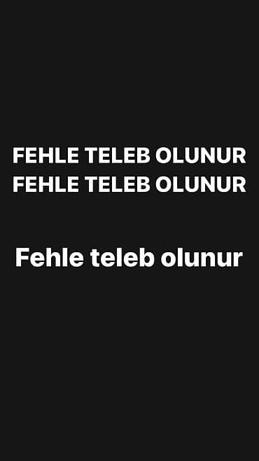 Fəhlə tələb olunur, Təcrübəli, Tam iş günü, Aylıq ödəniş — 1