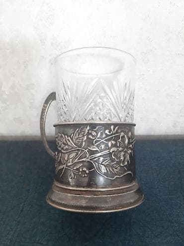 Stəkanlar, rəng - Gümüşü, Şüşə, 1 əd, Rusiya — 3