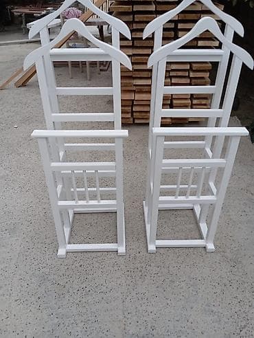 stol taxta: Taxta geyim asılqanı – valet stendi - Material: bərk ağac (taxta — 7