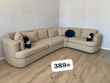 *389₼ Divan satilir* Ölçüsü 3m x 2.10sm Açılıb yataq olur Ünvan — 1