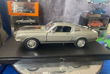 metbex tavan modelleri: Коллекционная модель SHELBY MUSTANG GT500KR silver 1968 Road — 5
