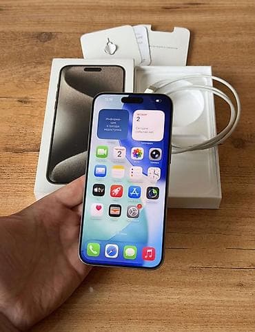 Мобильные телефоны и аксессуары: IPhone 15 Pro, 256 ГБ, Natural Titanium, Face ID — 3