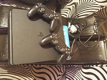 где купить sony playstation 4: Sony PlayStation 4 (PS4) Slim oyun konsolu - Model: PS4 Slim - Rəng — 2