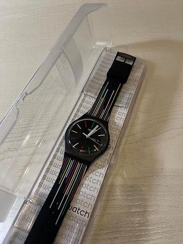 cib saatlari: Qol saatı, Swatch, rəng - Qara — 2