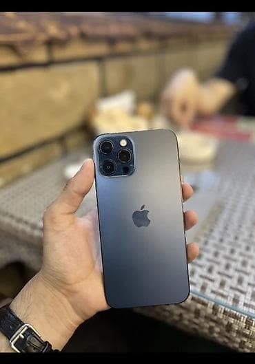 IPhone 12 Pro, 128 GB, Pacific Blue, Zəmanət, Kredit, Qırıq