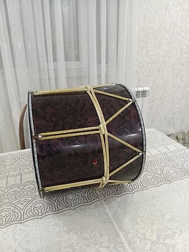 Fleytalar: Qaval (nağara) – daşıma çantası ilə - Korpus: tünd qəhvəyi naxışlı — 3