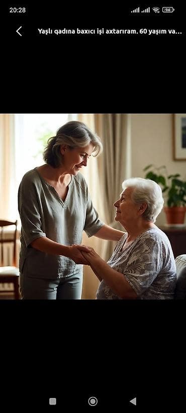Вакансии: Xidmət: Yaşlı qadınlar üçün şəxsi baxıcı Təqdim etdiyim xidmətlər: - — 1