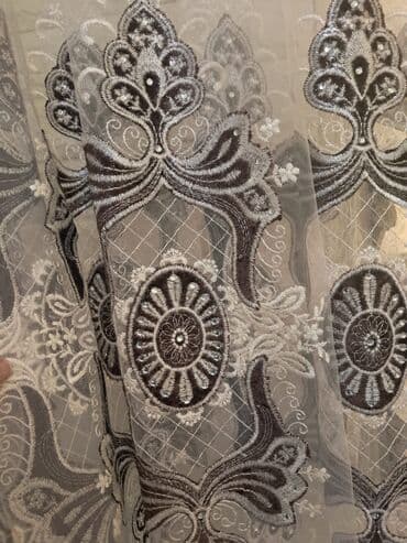 tül parçalar: Yeni, Tül, rəng - Ağ — 5