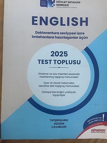 Книги и журналы: Məhsul: “ENGLISH – 2025 Test Toplusu” (Dövlət İmtahan Mərkəzi) — 1