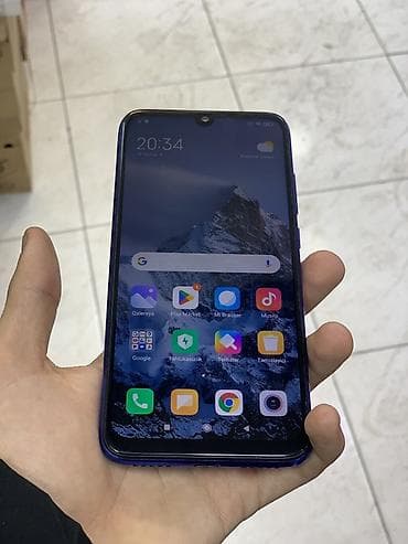 Redmi Note 7, 64 GB, rəng - Göy, Barmaq izi