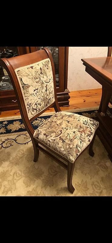 stol sekilleri: Qonaq otağı üçün, Açılmayan, Dördbucaq masa, 6 stul — 8