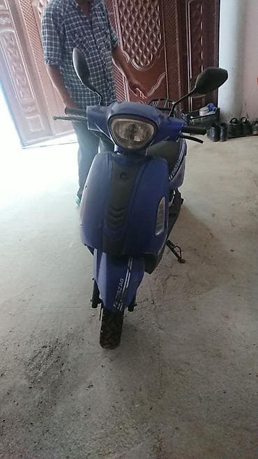 electro moto: Skuter / moped - Rəng: göy-qara - Kuzov: şəhər tipi skuter, arxa yük — 5